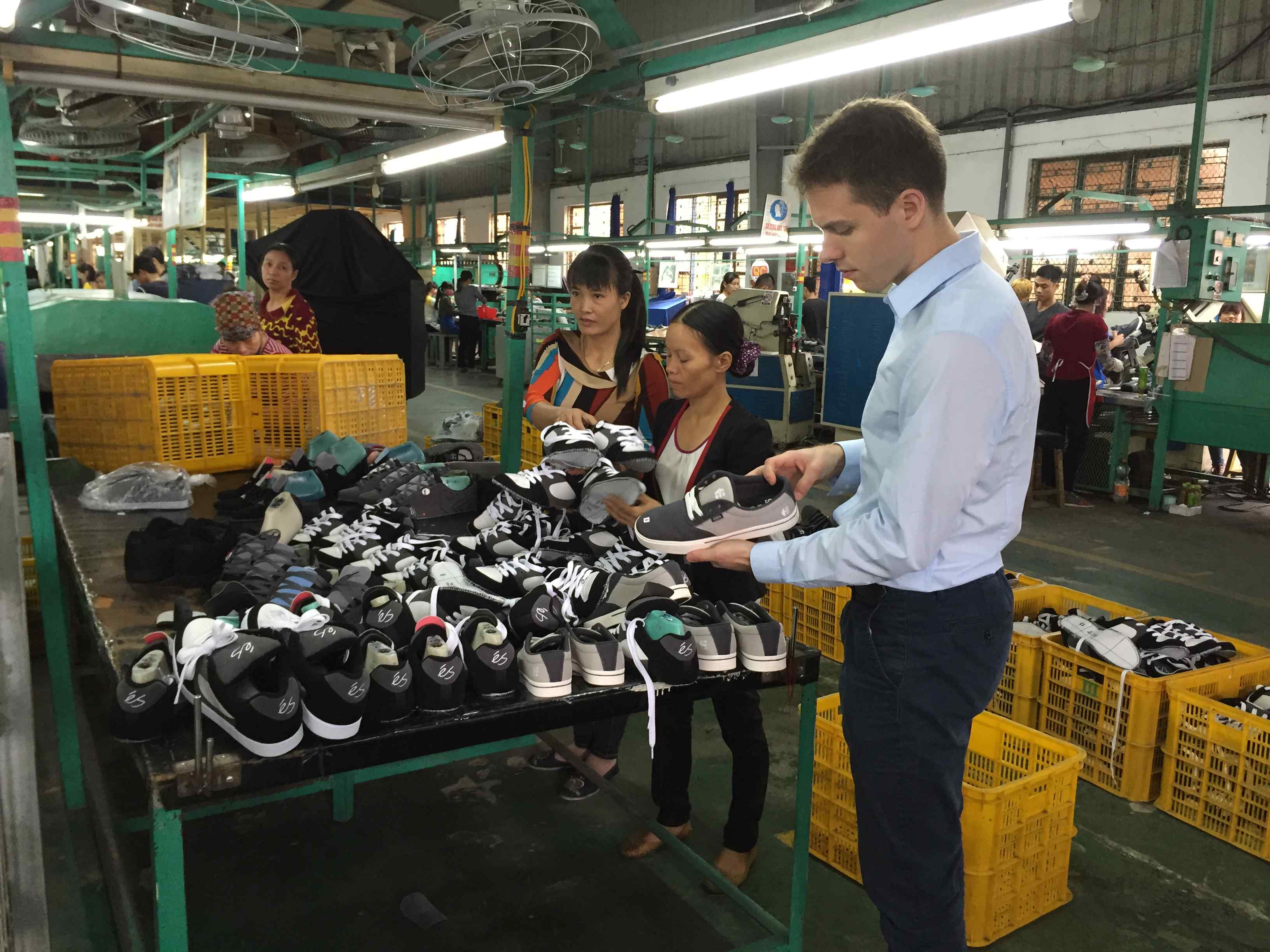 Sportshoes Factory Production