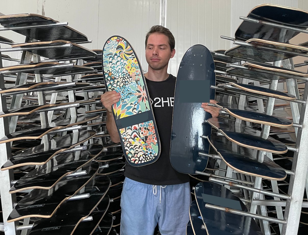 Skateboard Factory Production