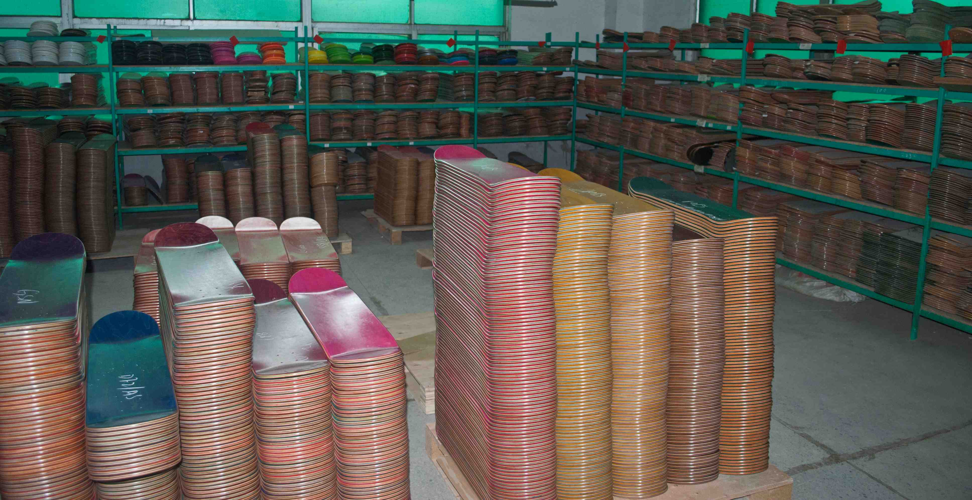 Skateboard Factory Production