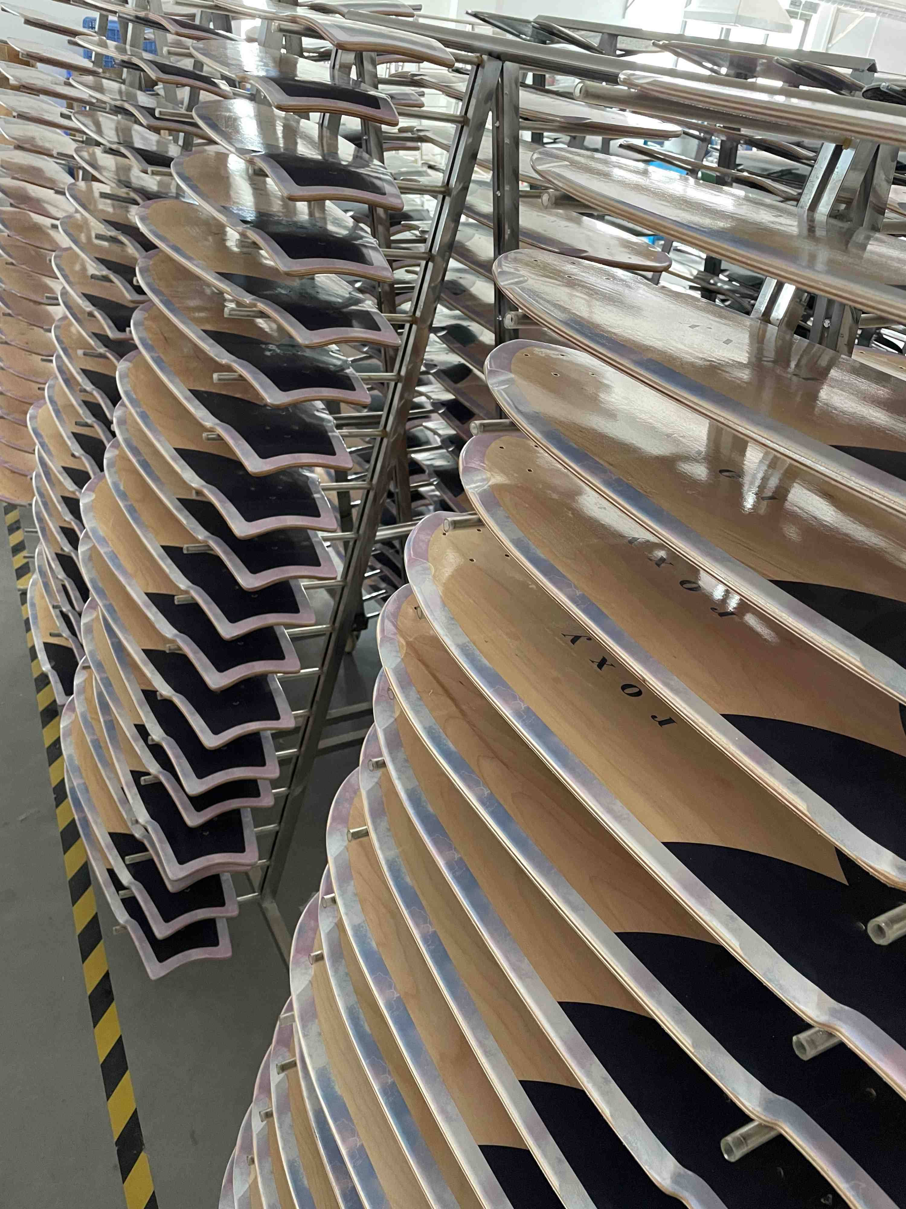 Skateboard Factory Production