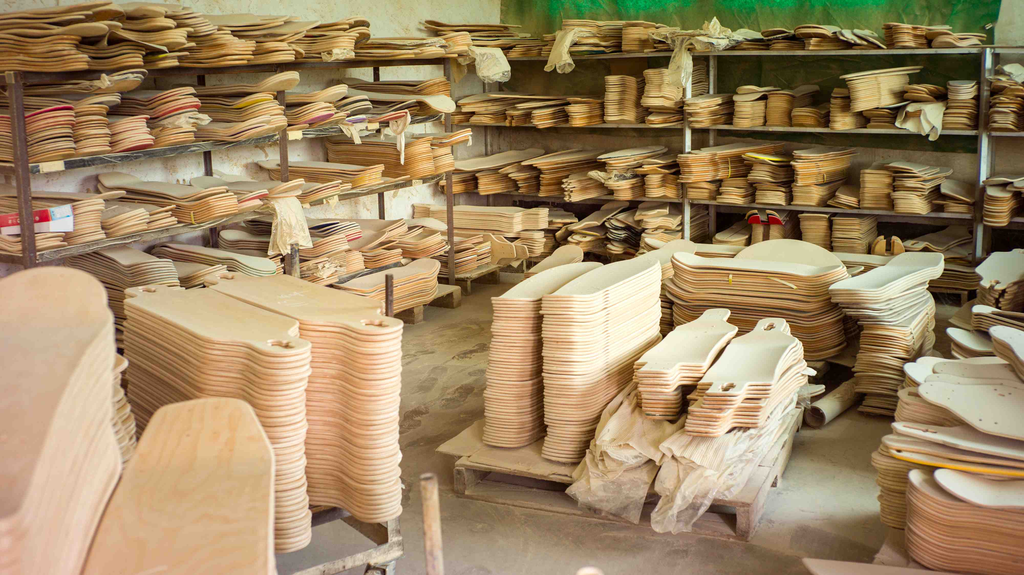 Skateboard Factory Production