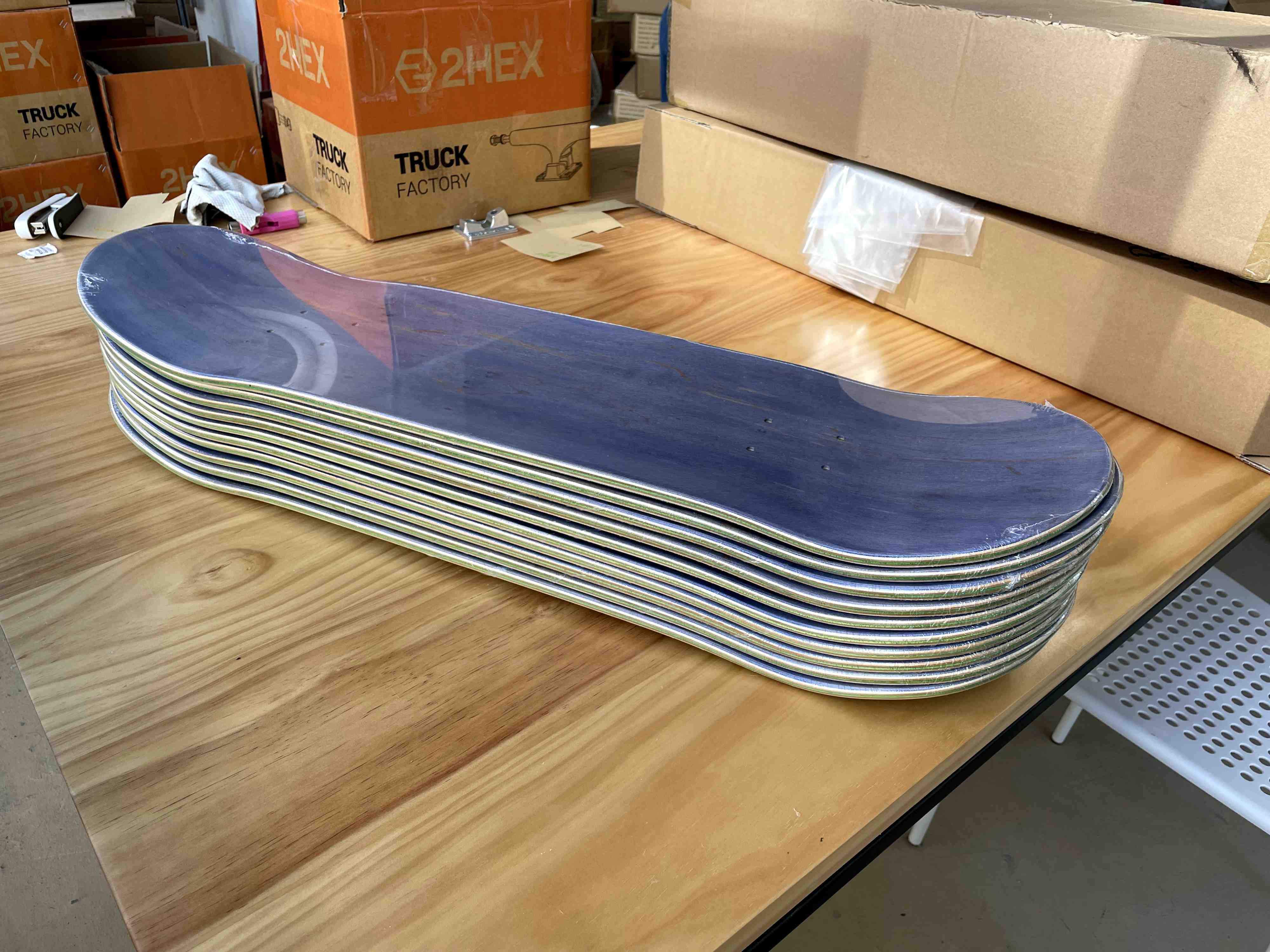 Skateboard Factory Production