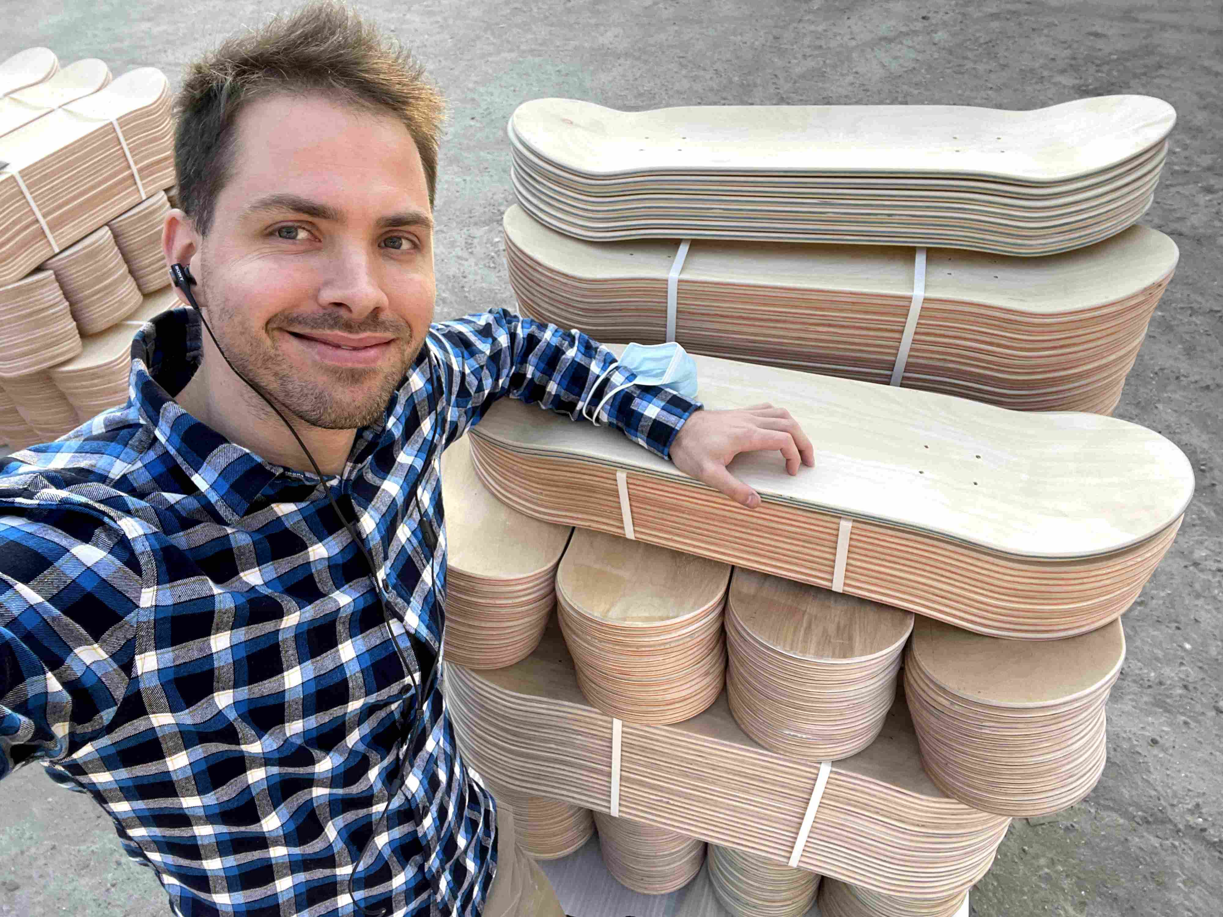 Skateboard Factory Production