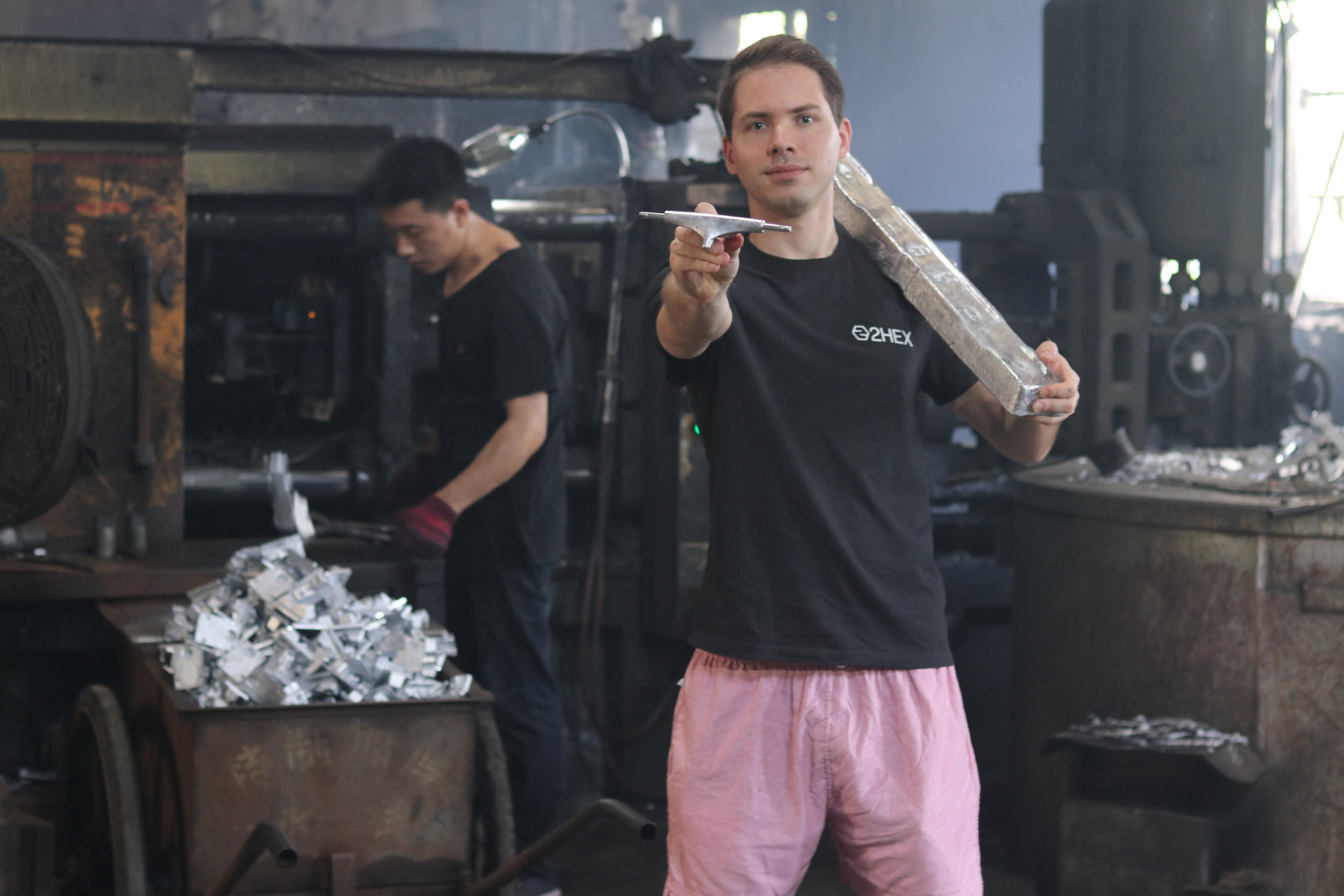 Skateboard Factory Production