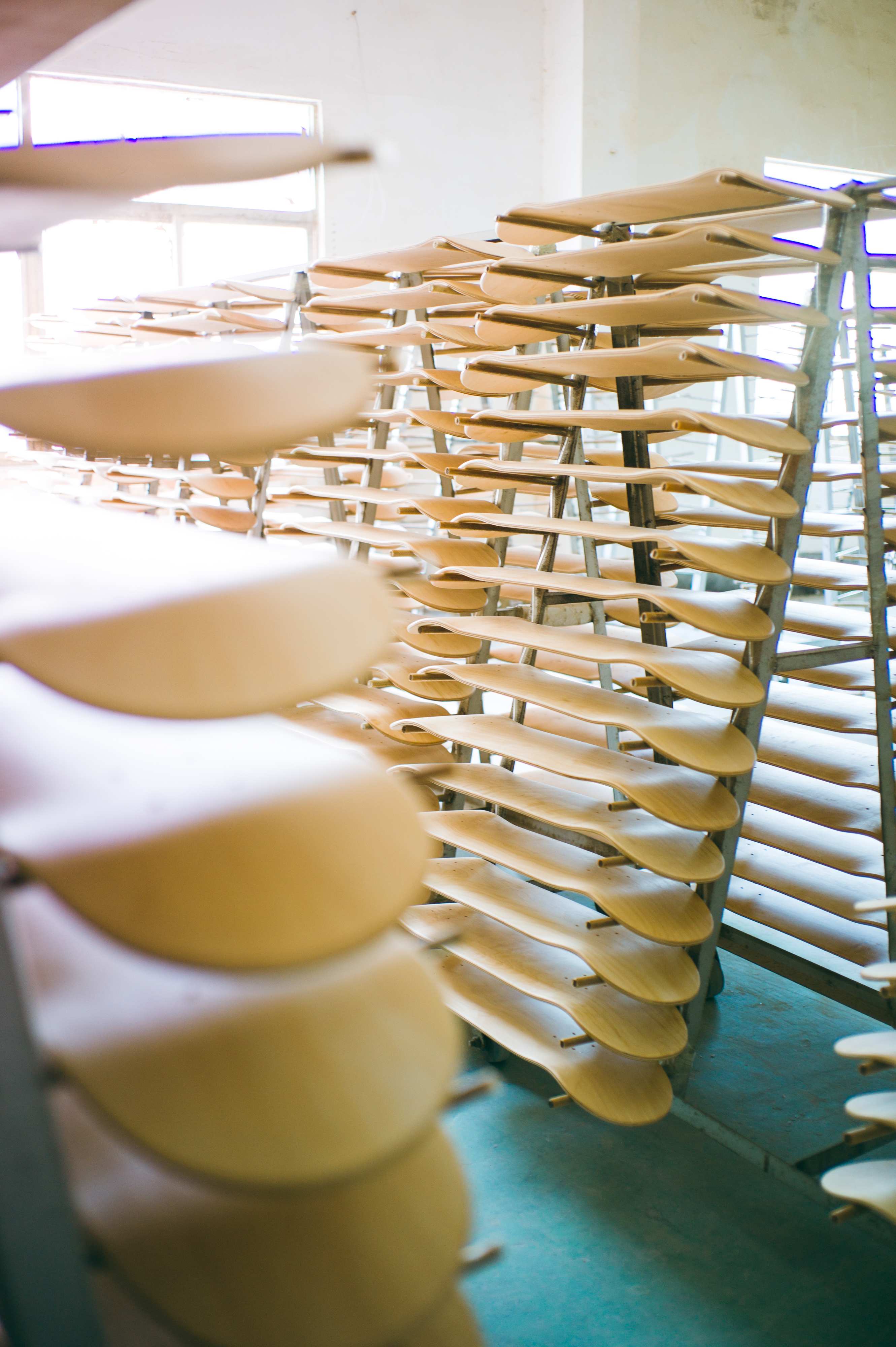 Skateboard Factory Production