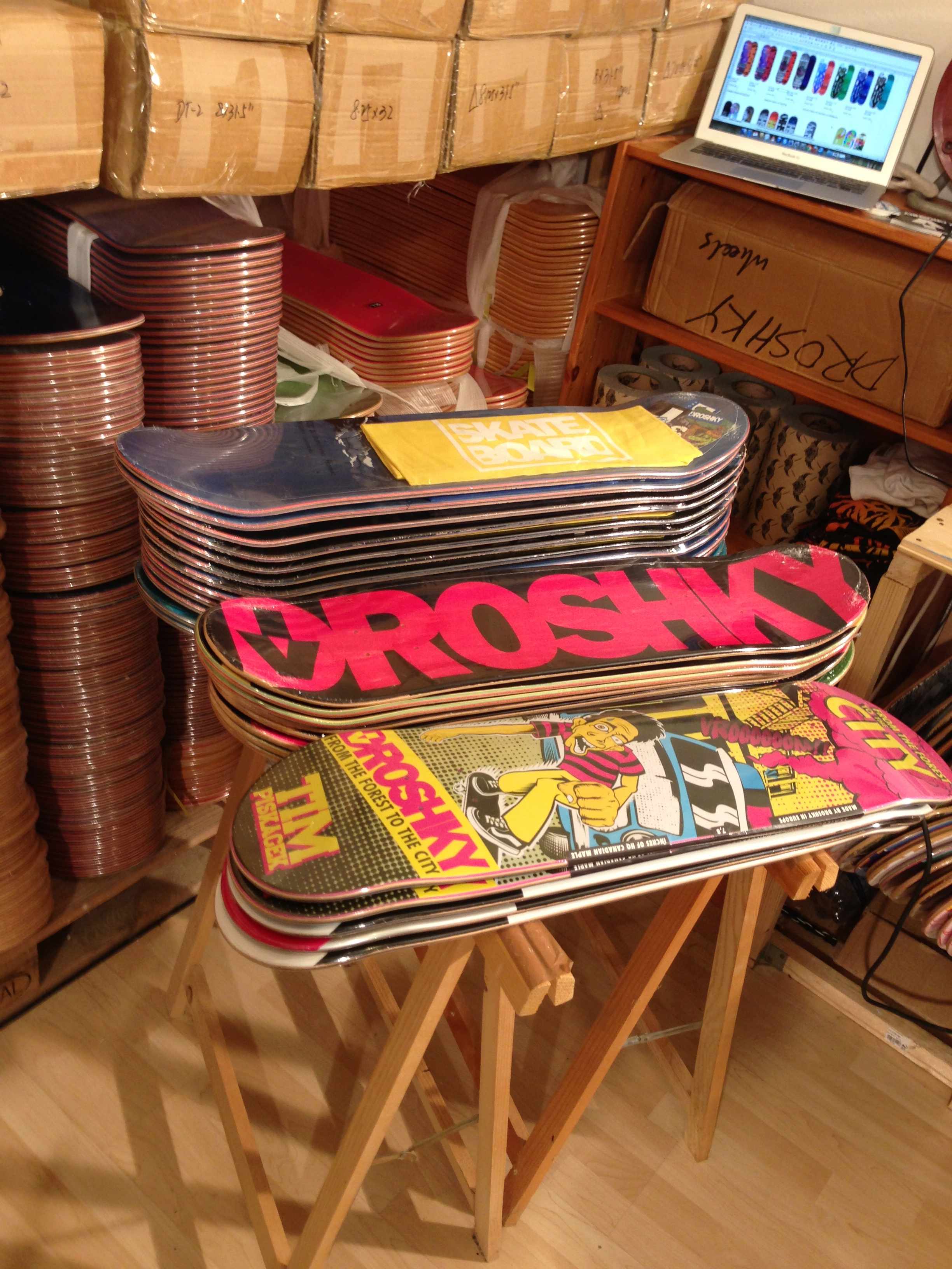 Skateboard Factory Production