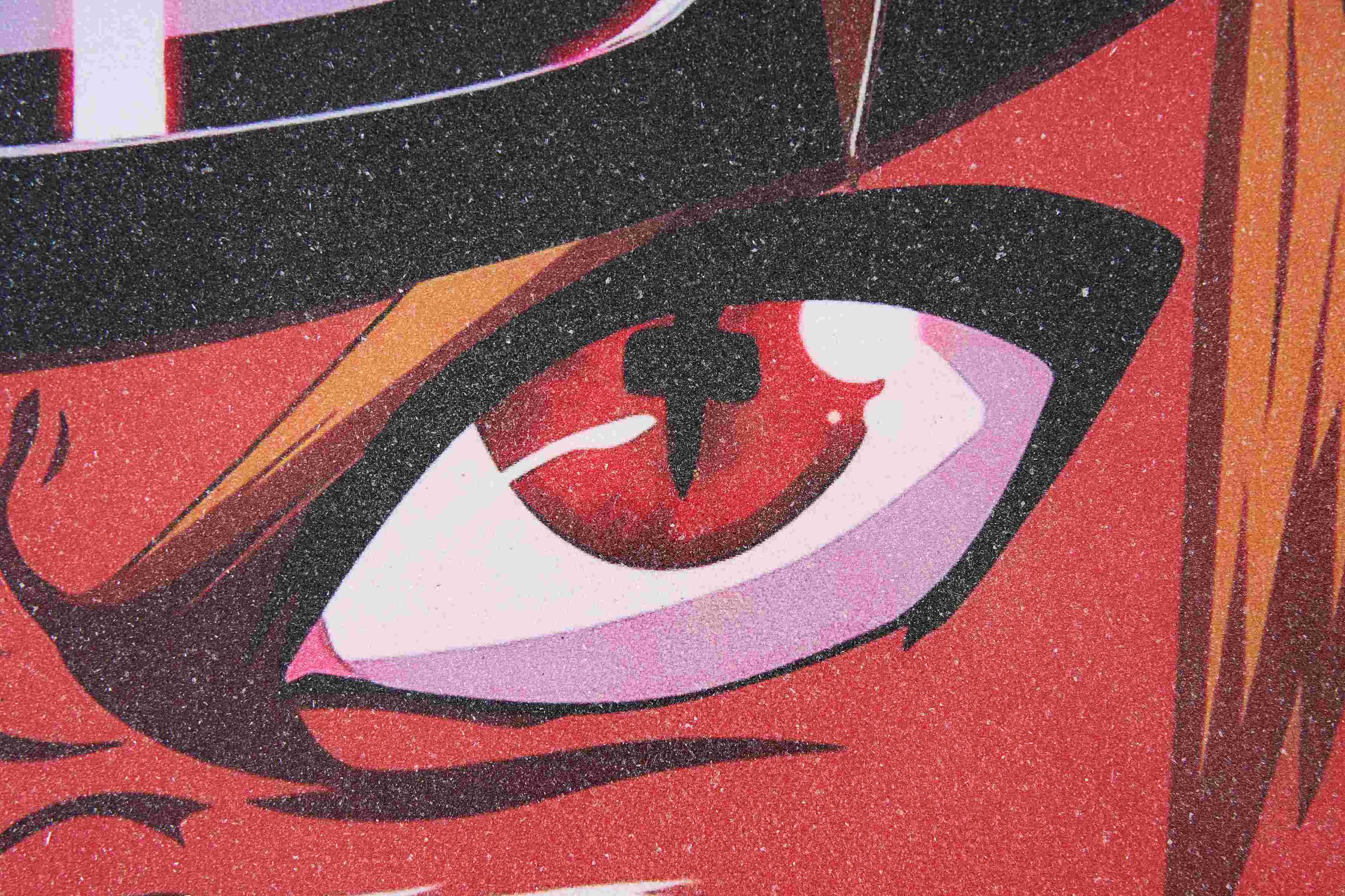 close up of full print griptape