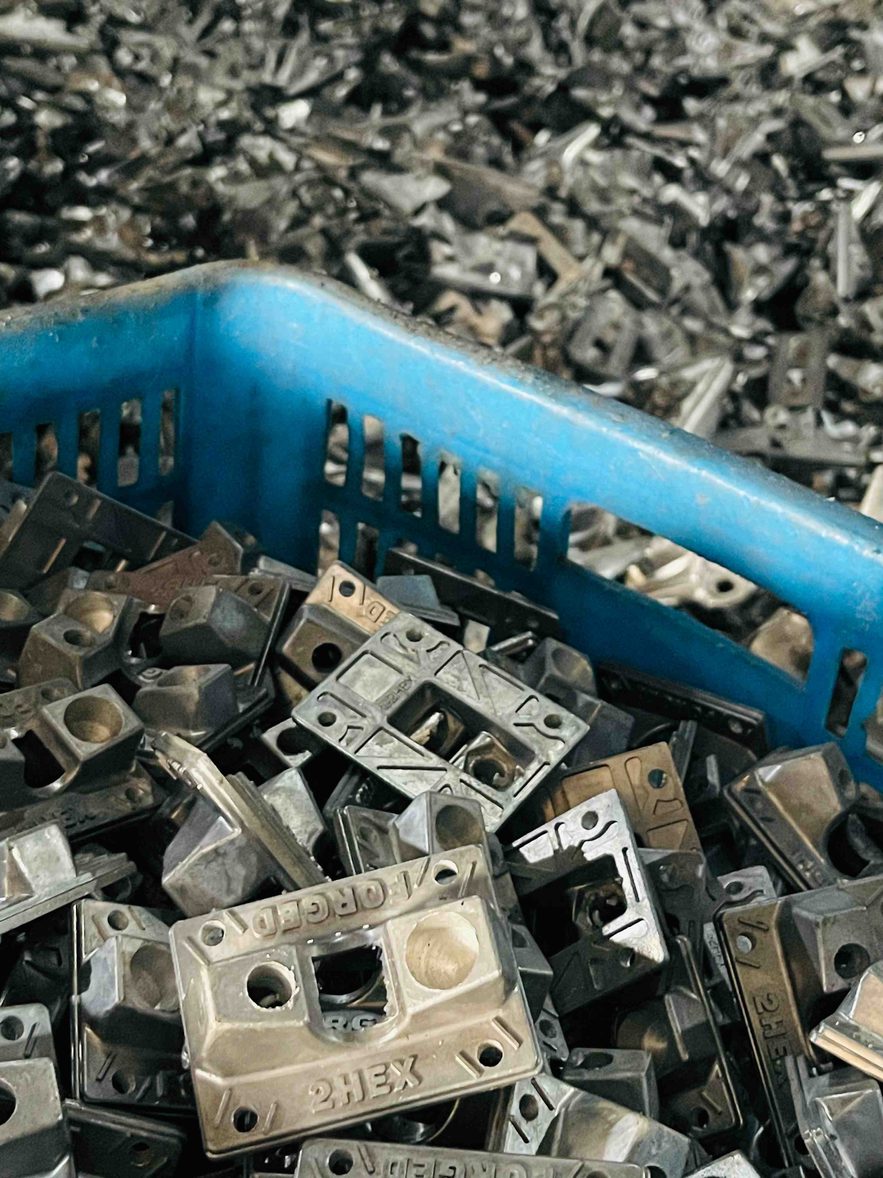 Custom made baseplate inside a skateboard factory production