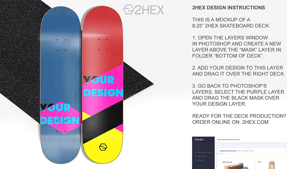 free skateboard deck design template