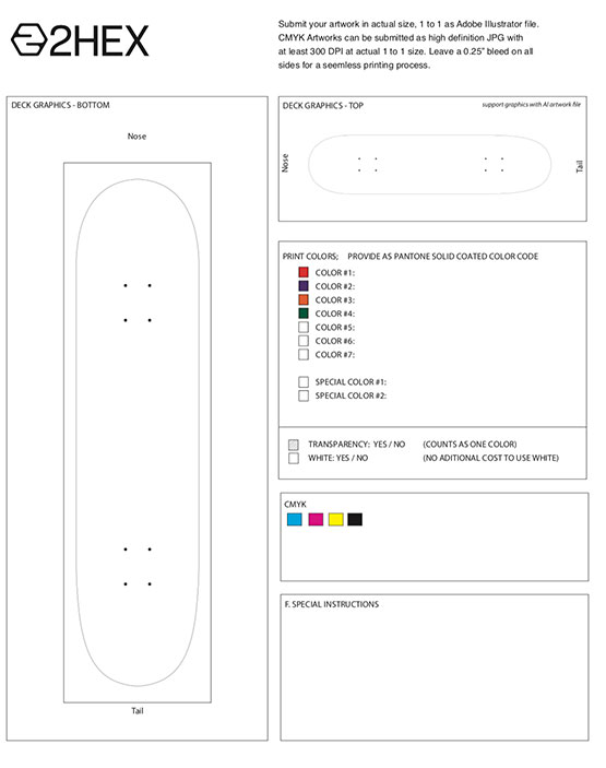 blank skateboard template for illustrator