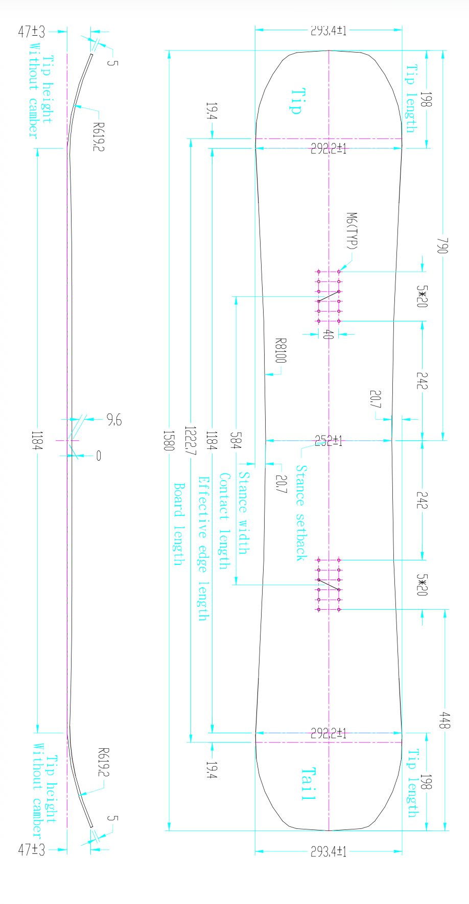 BI-AX Snowboard Sample